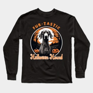 Fur-tastic Halloween Hound Dog Witch Costume Long Sleeve T-Shirt